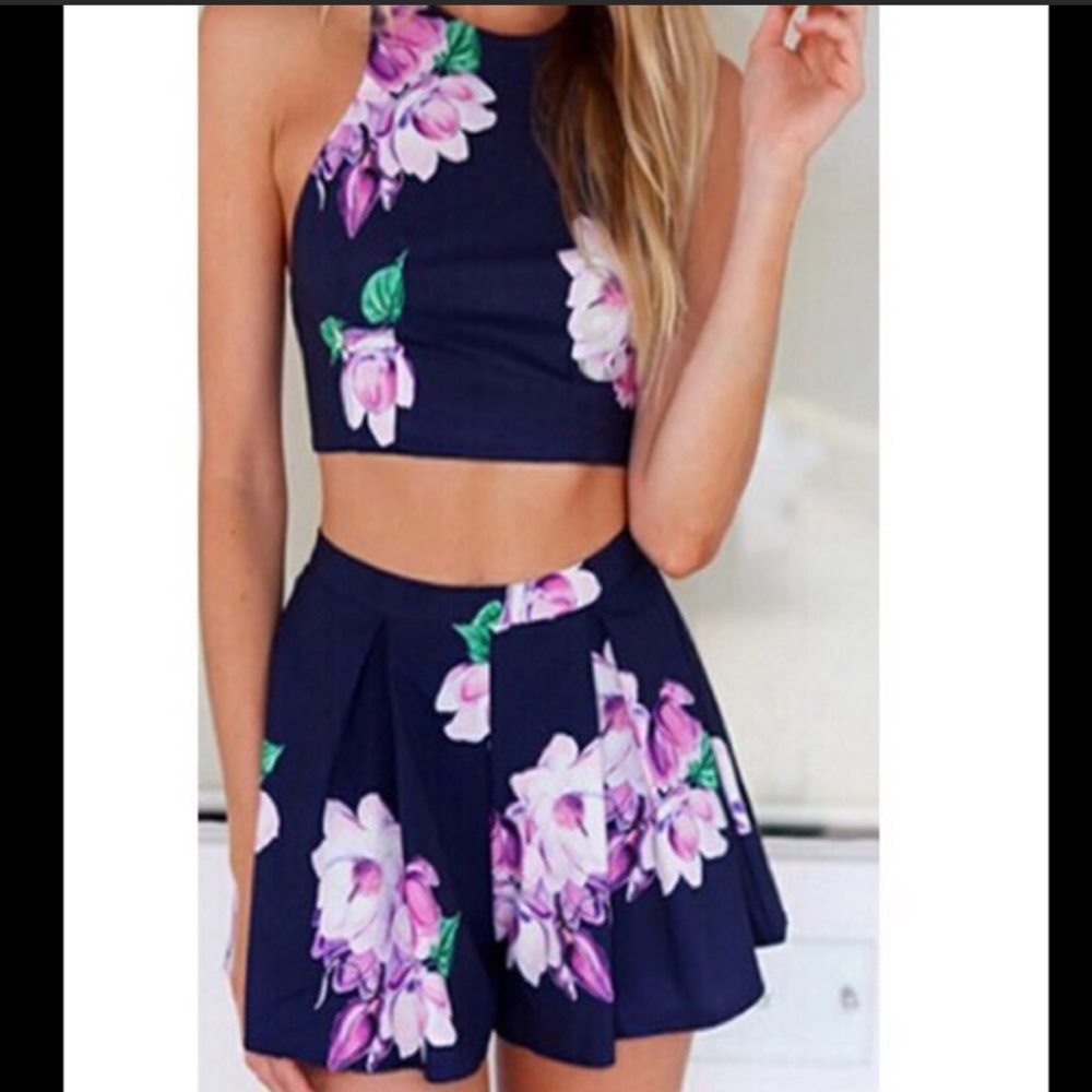 Floral 2 pieces set.